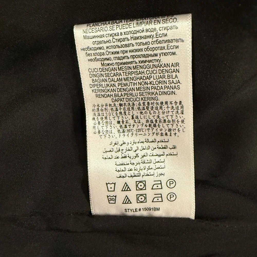 BCBGMaxAzria Women's Coat Black Quilted Double-Breasted Puffer - Picture 12 of 14